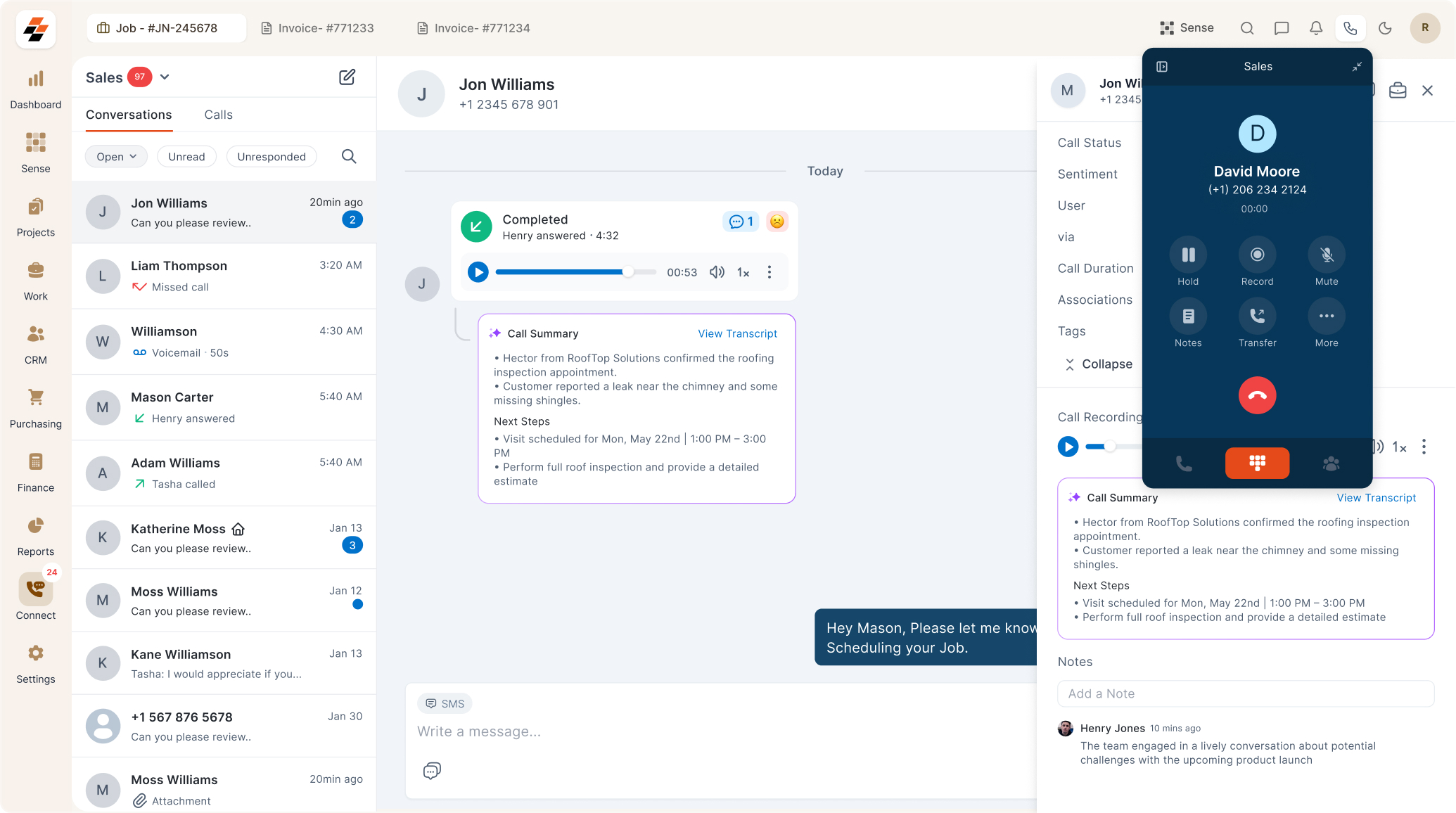 Zuper Connect — unified communications