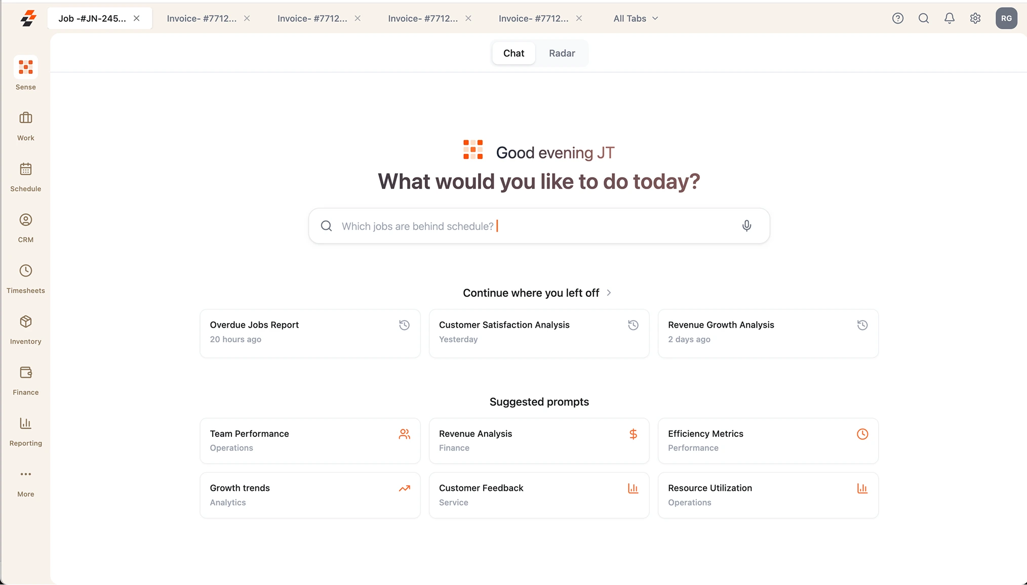 Zuper Sense — command center for your operations