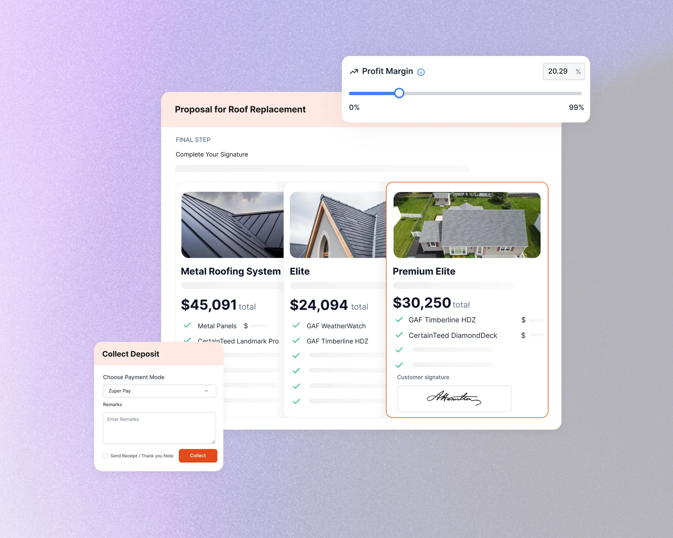 Estimates to invoices in one workflow