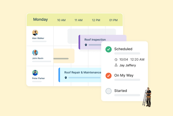 Zuper field service management interface