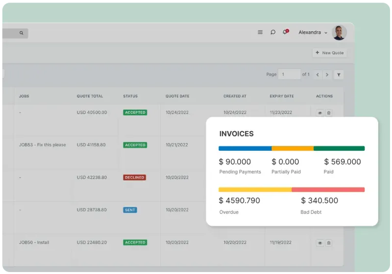 Compliance work order on Zuper mobile app