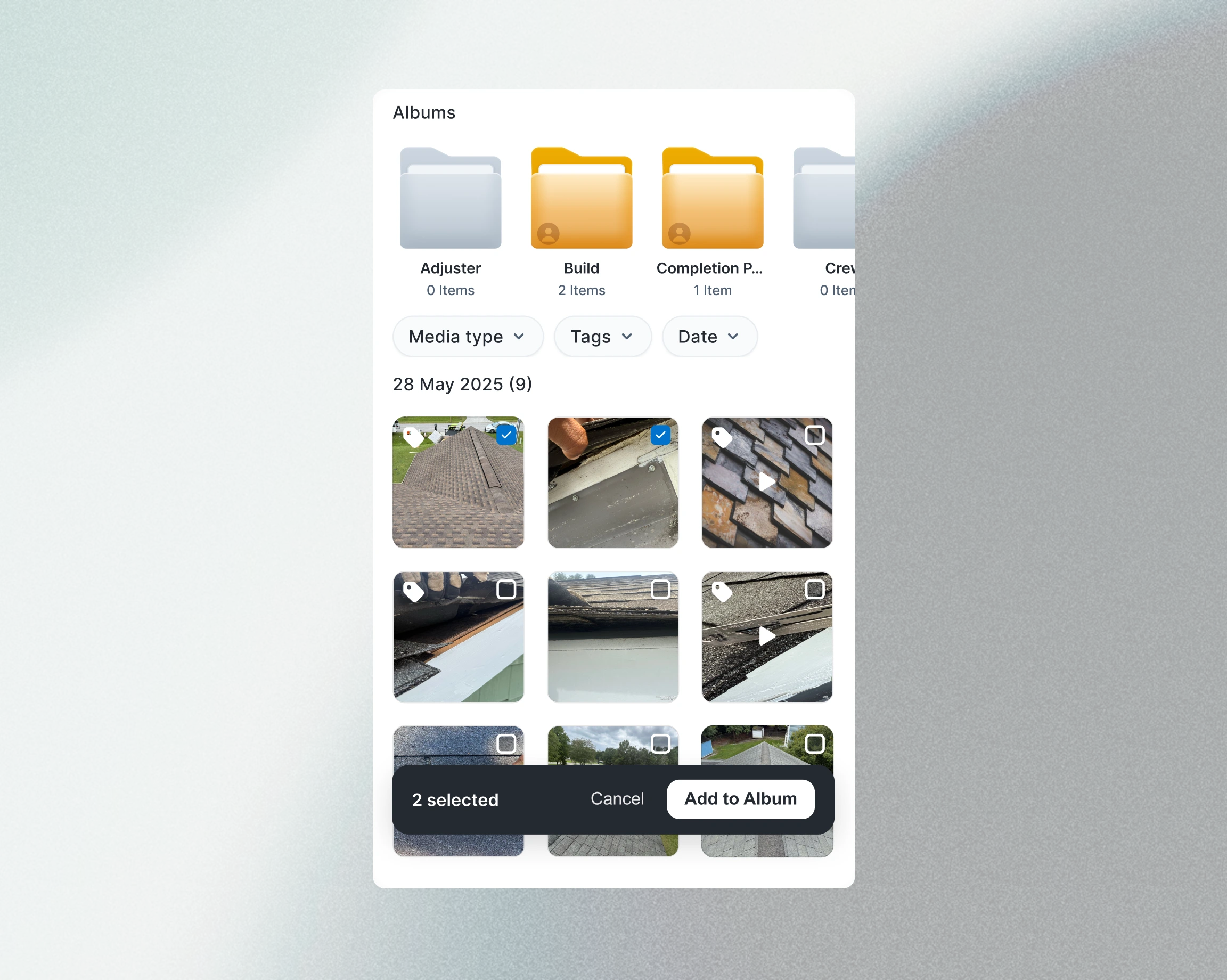 Geo-tagged photo capture on Zuper mobile app