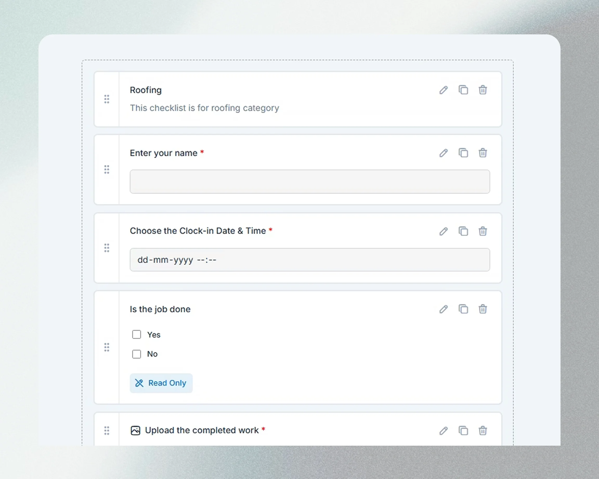 Set Up Checklists in Minutes. 