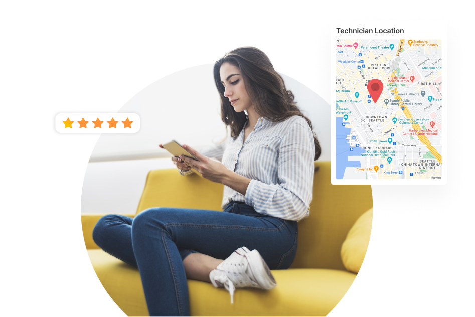 Customer portal for cleaning services