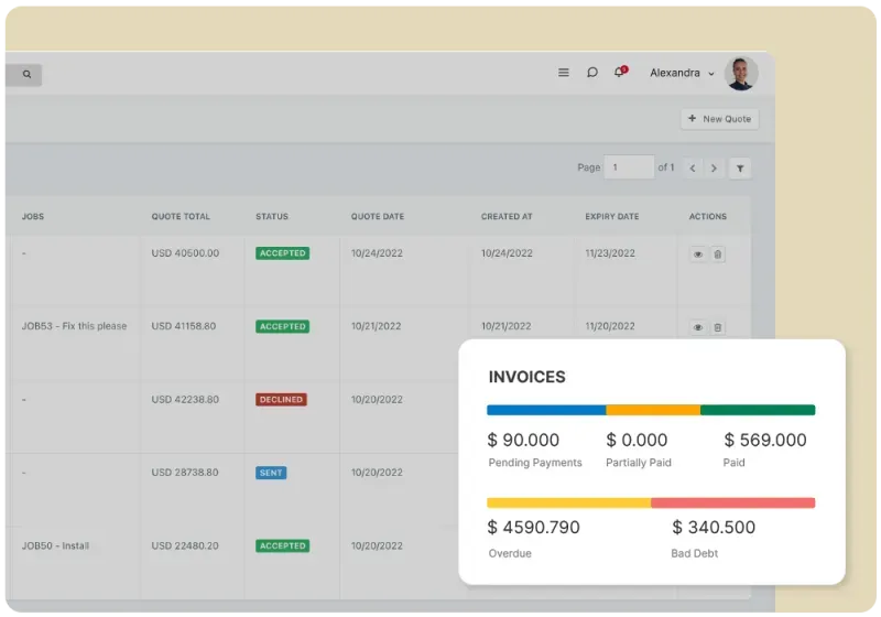 Preventive maintenance scheduling dashboard