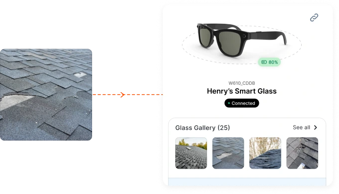 Zuper Glass hands-free documentation interface