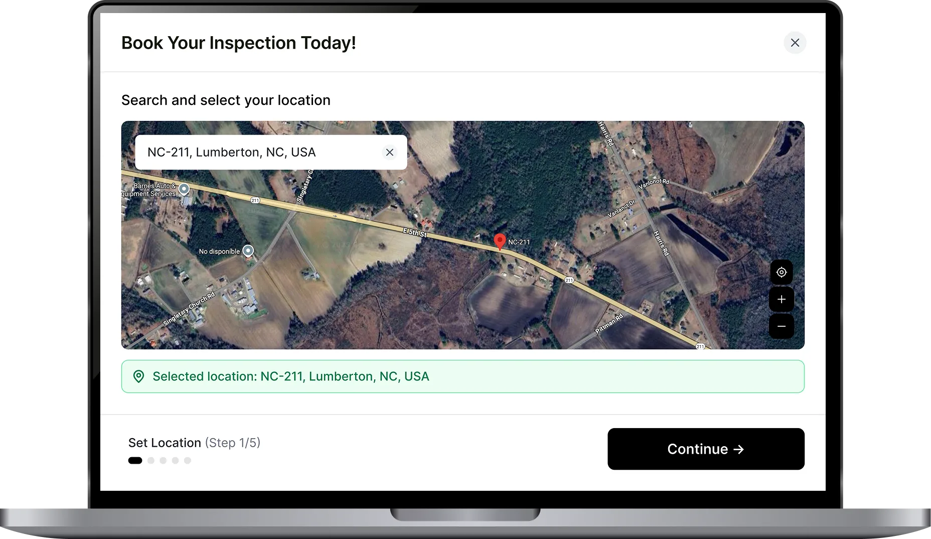 Phone showing roof inspection transcription interface