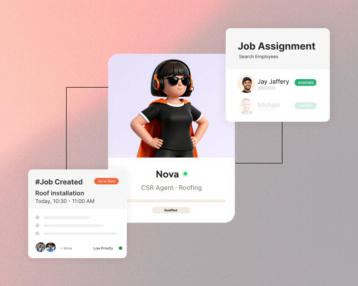 Mobile app showing photo markup, annotations, and voice-to-text note capture for job documentation