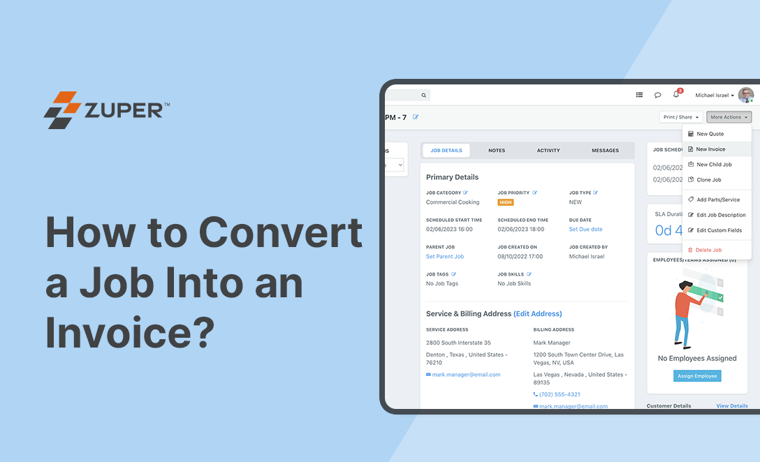 How to Convert a Job Into an Invoice