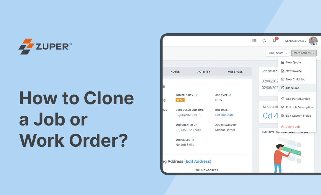 How to Clone a Job or Work Order
