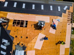 A large roofing job handled by a growing roofing business
